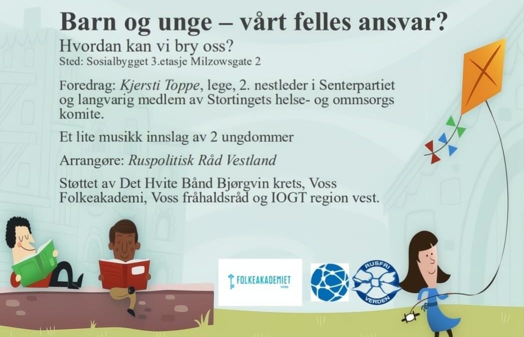 Åpent møte i Voss – Barn og unge vårt felles ansvar?